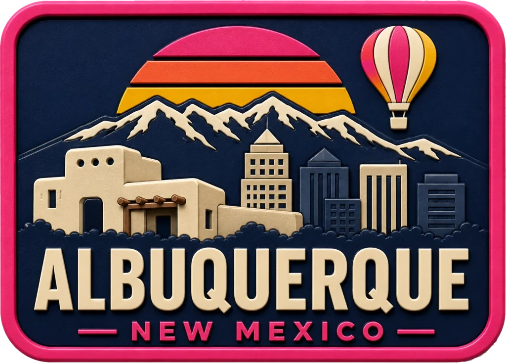 Albuquerque New - Mexico — Vibrant Layers 3D Magnet