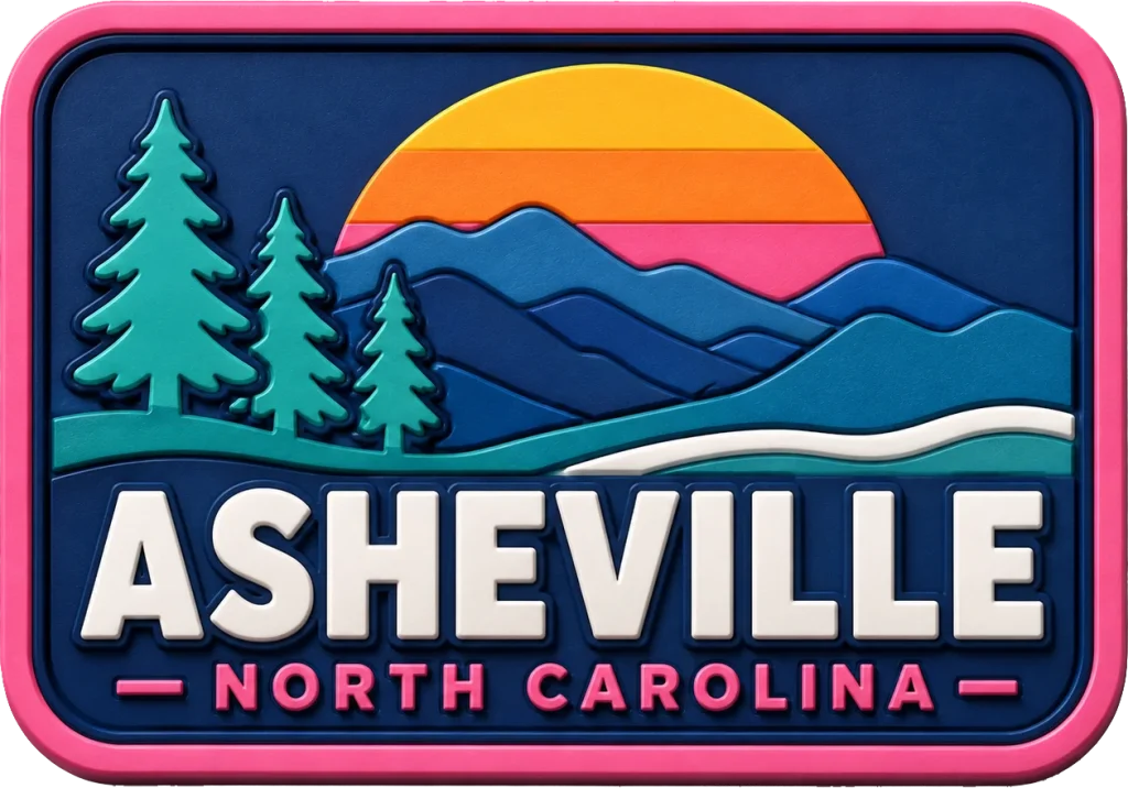 Asheville North - Carolina — Vibrant Layers 3D Magnet