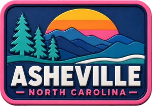 Asheville North - Carolina — Vibrant Layers 3D Magnet