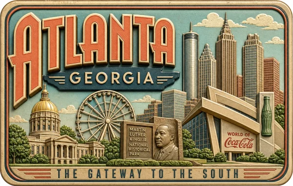 Atlanta - Georgia — Retro Travel Poster