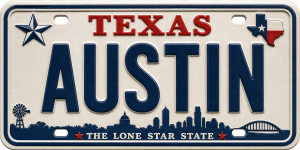 Austin - Texas — License Plate Replica
