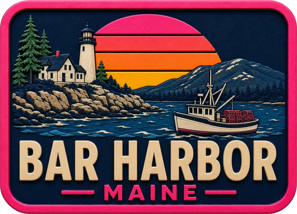 Bar Harbor - Maine — Vibrant Layers 3D Magnet