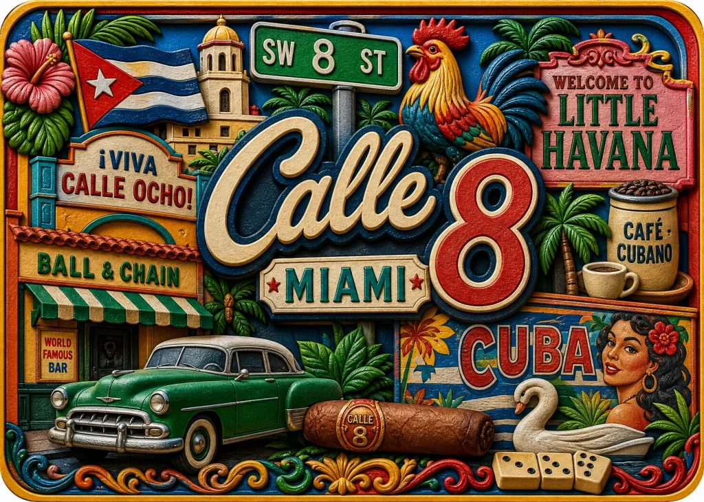 Calle 8 - Miami — Vibrant Layers 3D
