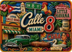 Calle 8 - Miami — Vibrant Layers 3D