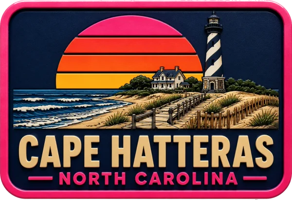 Cape Hatteras North - Carolina — Vibrant Layers 3D Magnet