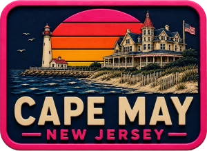 Cape May - New Jersey — Vibrant Layers 3D Magnet