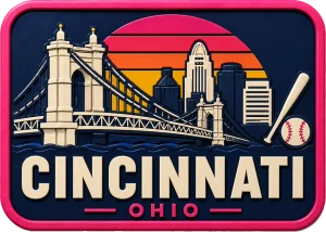 Cincinnati - Ohio — Vibrant Layers 3D Magnet