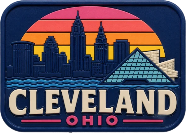 Cleveland - Ohio — Vibrant Layers 3D Magnet