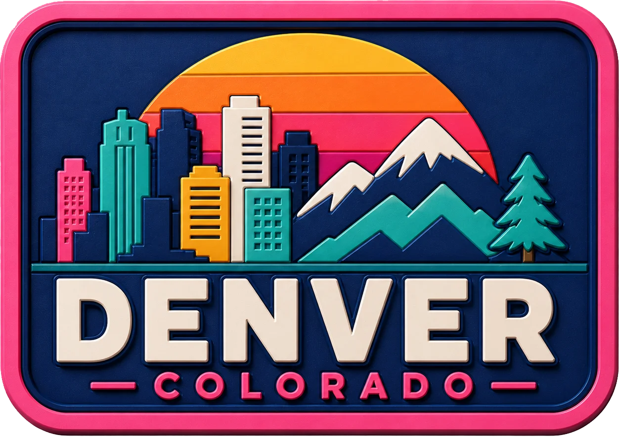 Denver - Colorado — Vibrant Layers 3D Magnet