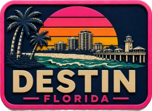 Destin , Florida — Vibrant Layers 3D Magnet