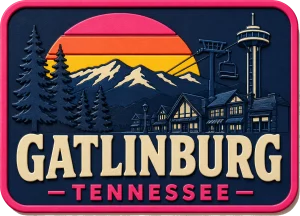 Gatlinburg - Tennessee — Vibrant Layers 3D Magnet