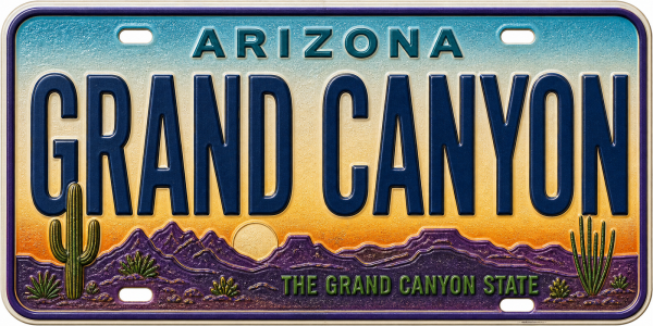 Grand Canyon - Arizona — License Plate Replica