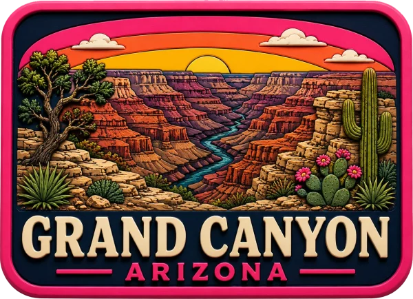 Grand Canyon - Arizona — Vibrant Layers 3D Magnet