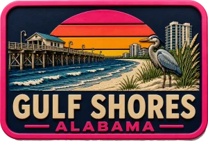 Gulf Shores - Alabama — Vibrant Layers 3D Magnet
