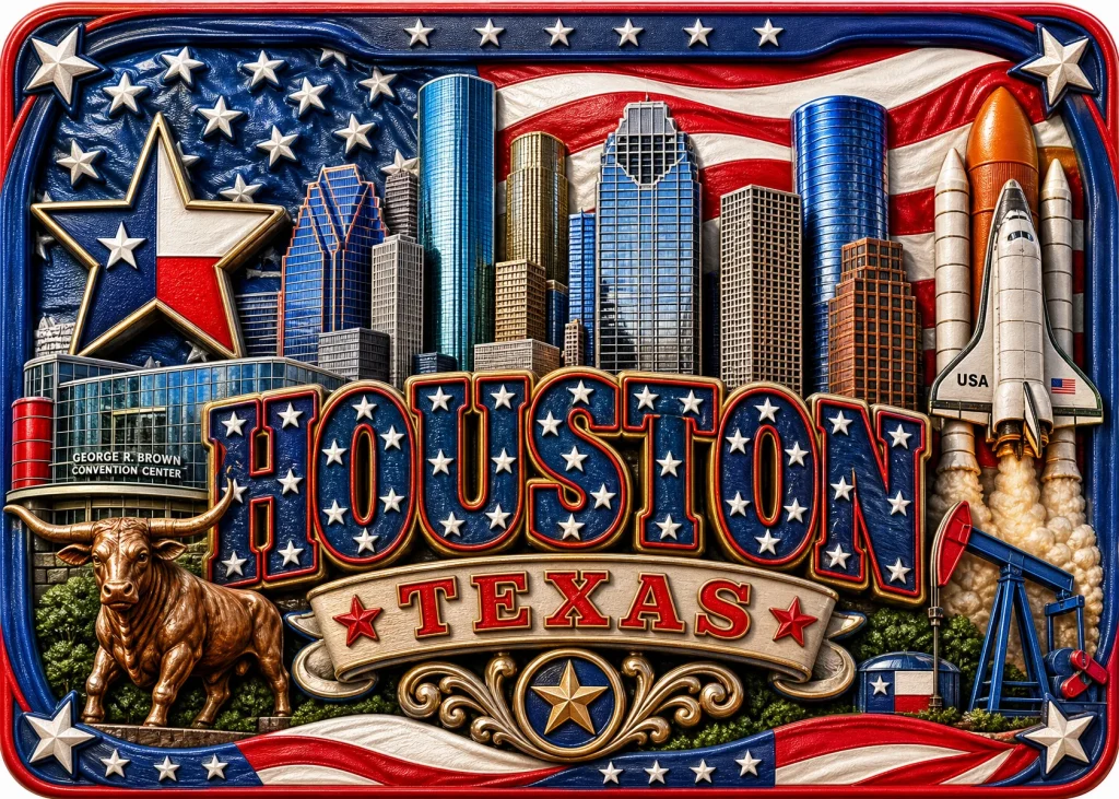 Houston - Texas — American Patriotic 3D