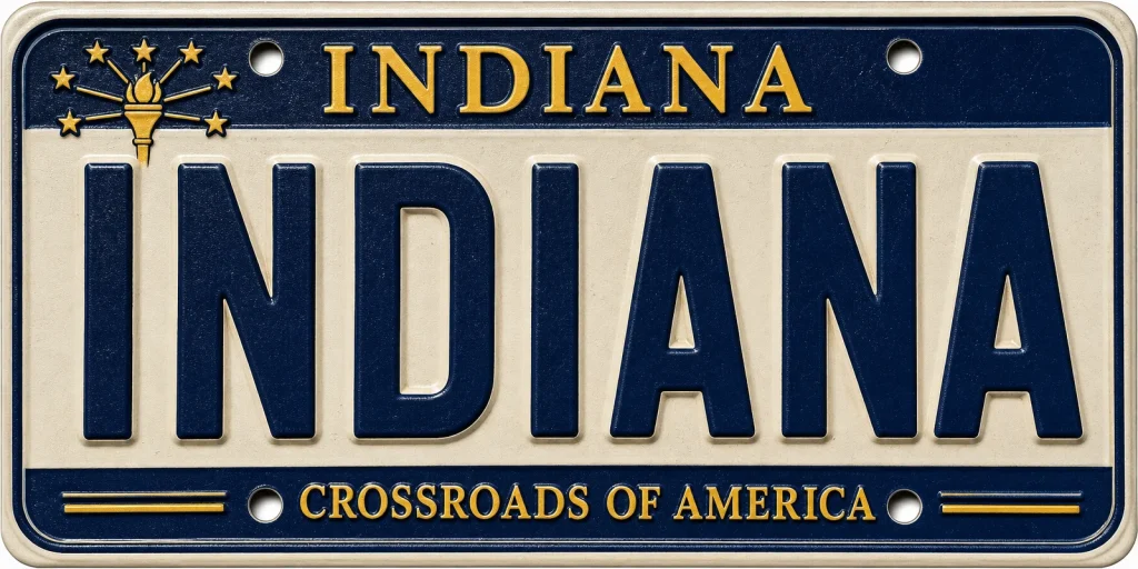 - Indiana — License Plate Replica