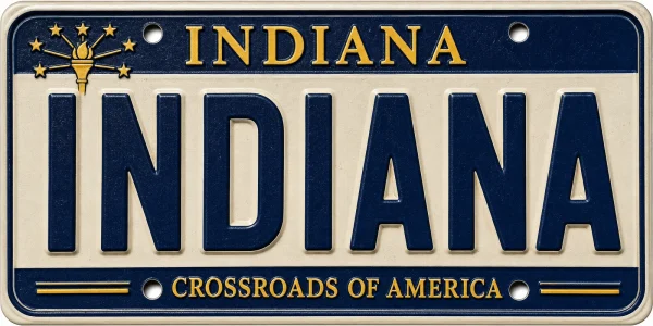 - Indiana — License Plate Replica