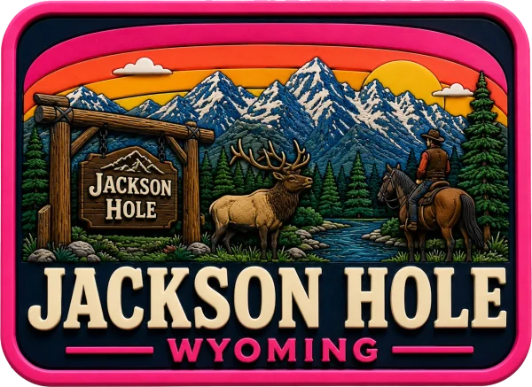 Jackson Hole - Wyoming — Vibrant Layers 3D Magnet