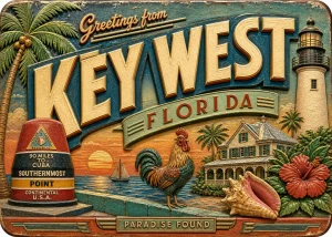 Key West - Florida — Retro Travel Poster