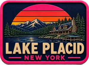 Lake Placid, New York — Vibrant Layers 3D Magnet