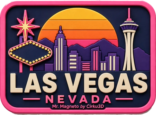 Las Vegas - Nevada — Vibrant Layers 3D Magnet