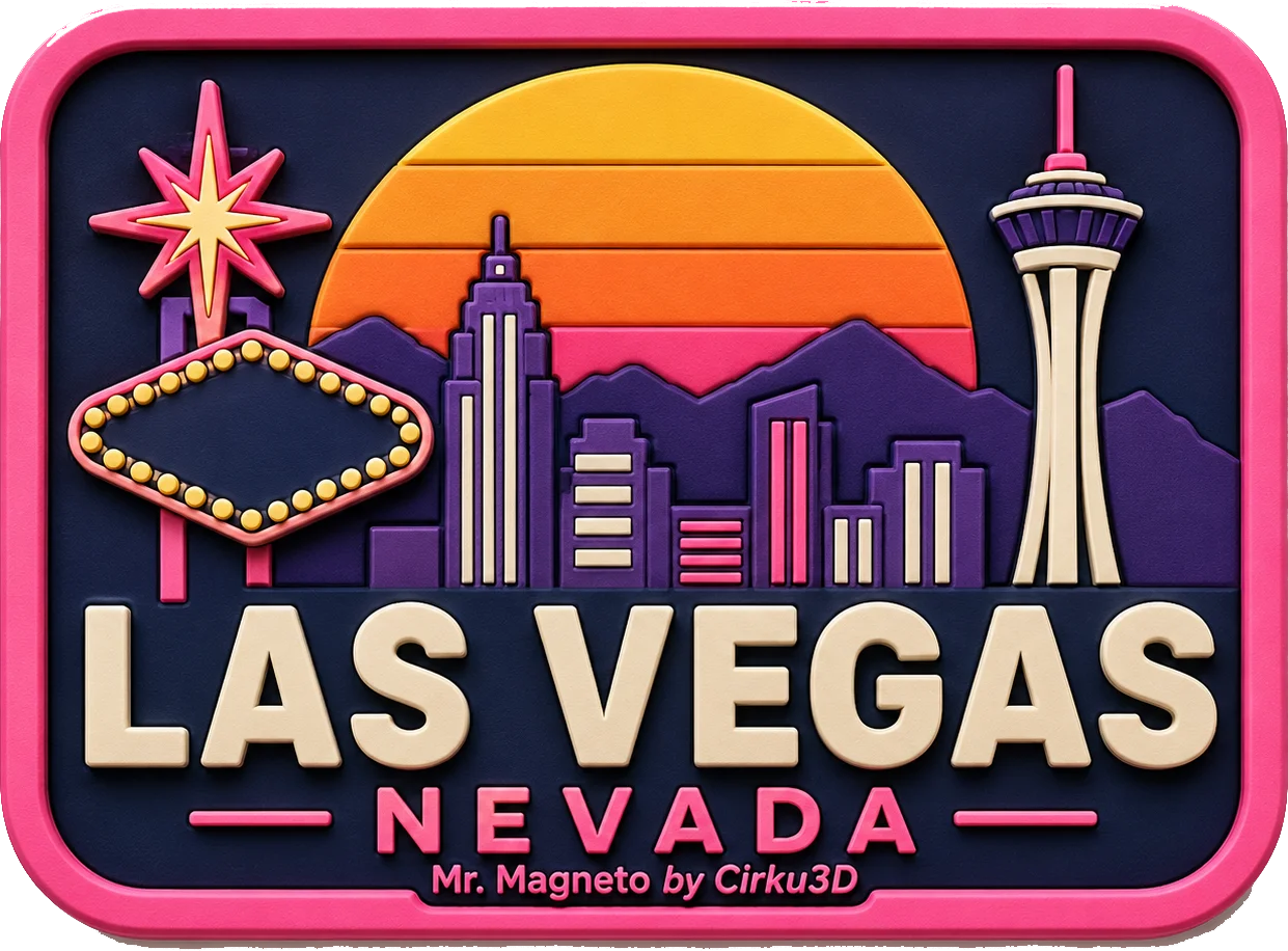 Las Vegas - Nevada — Vibrant Layers 3D Magnet