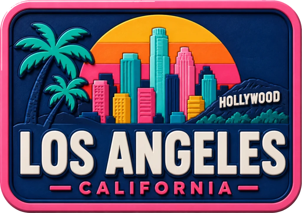 Los Angeles - California — Vibrant Layers 3D Magnet