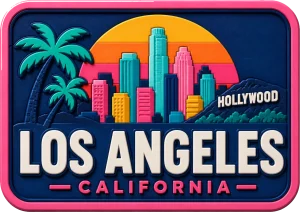 Los Angeles - California — Vibrant Layers 3D Magnet