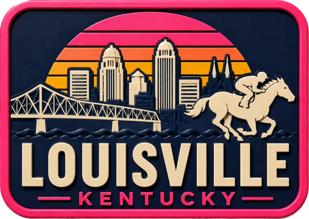 Louisville - Kentucky — Vibrant Layers 3D Magnet