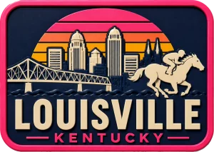Louisville - Kentucky — Vibrant Layers 3D Magnet