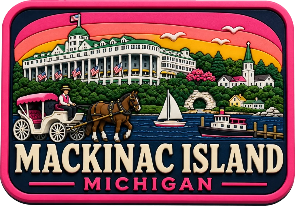 Mackinac Island - Michigan — Vibrant Layers 3D Magnet