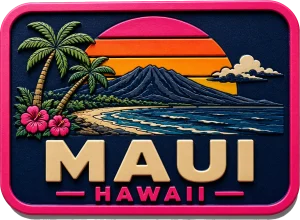 Maui - Hawaii — Vibrant Layers 3D Magnet