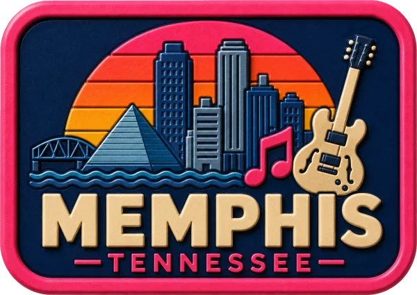 Memphis - Tennessee — Vibrant Layers 3D Magnet