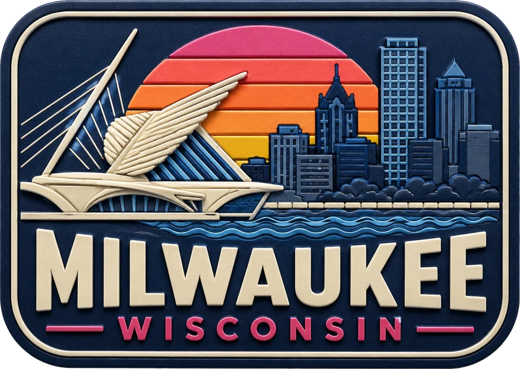 Milwaukee - Wisconsin — Vibrant Layers 3D Magnet