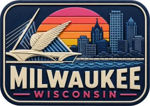 Milwaukee - Wisconsin — Vibrant Layers 3D Magnet