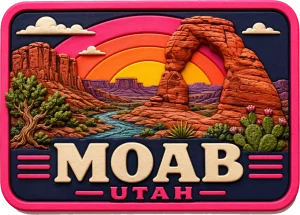 Moab - Utah — Vibrant Layers 3D Magnet