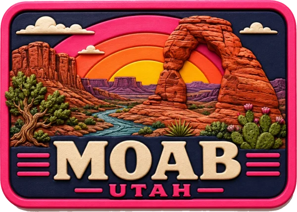 Moab - Utah — Vibrant Layers 3D Magnet