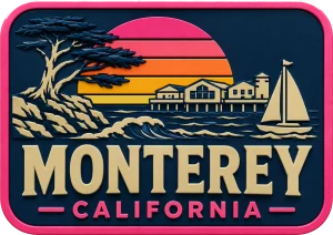 Monterey California - 1 — Vibrant Layers 3D Magnet