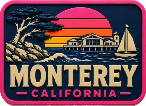 Monterey - California — Vibrant Layers 3D Magnet
