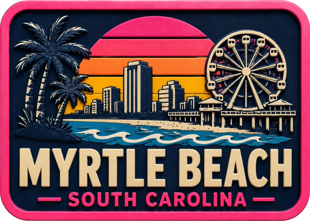 Myrtle Beach, South Carolina — Vibrant Layers 3D Magnet