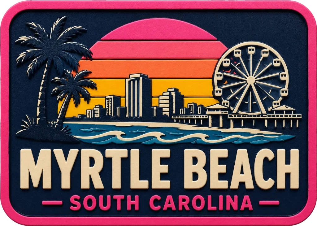 Myrtle Beach South - Carolina — Vibrant Layers 3D Magnet