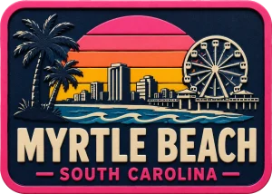 Myrtle Beach South - Carolina — Vibrant Layers 3D Magnet