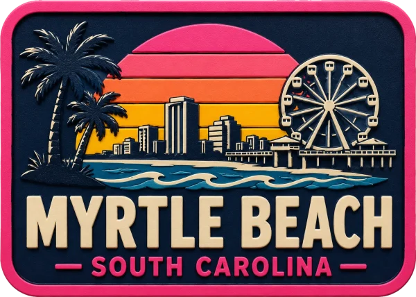 Myrtle Beach South - Carolina — Vibrant Layers 3D Magnet