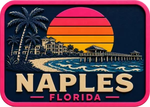 Naples - Florida — Vibrant Layers 3D Magnet