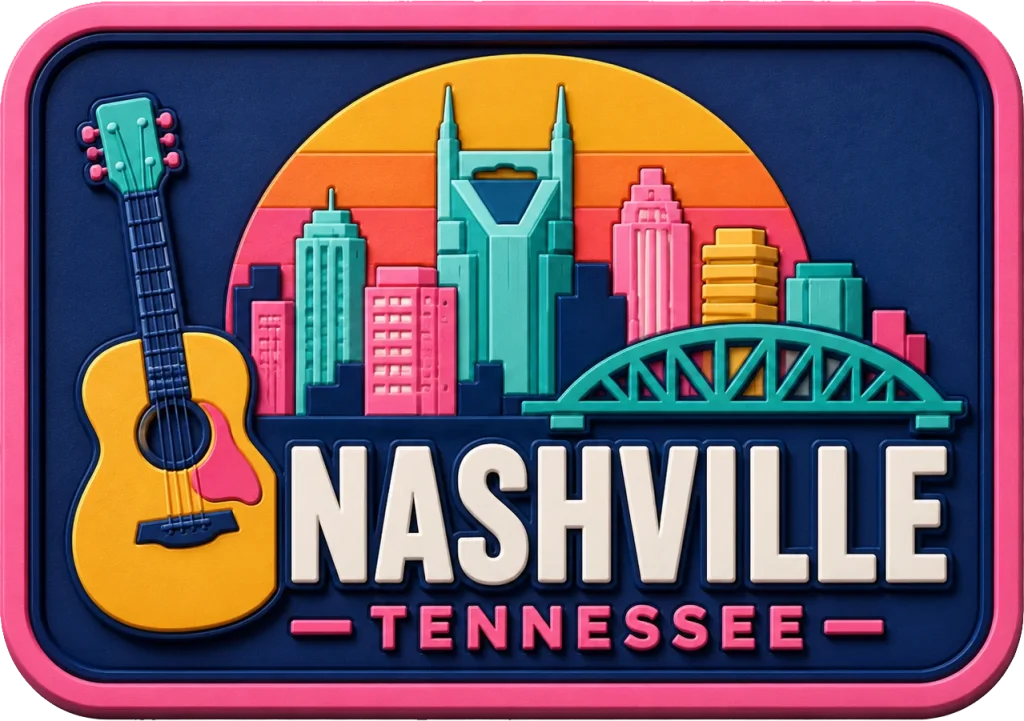 Nashville - Tennessee — Vibrant Layers 3D Magnet