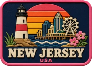 Cape May - New Jersey — Vibrant Layers 3D Magnet