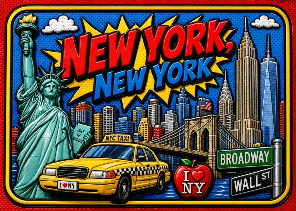 New York - New York — Pop Art Comic