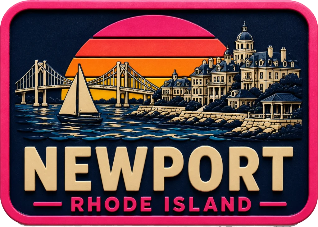 Newport - Rhode Island — Vibrant Layers 3D Magnet