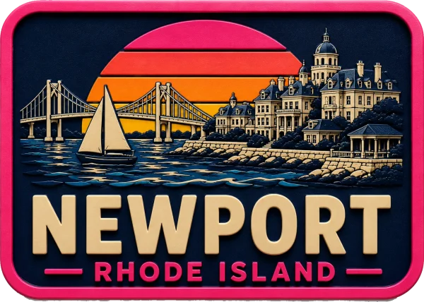 Newport - Rhode Island — Vibrant Layers 3D Magnet