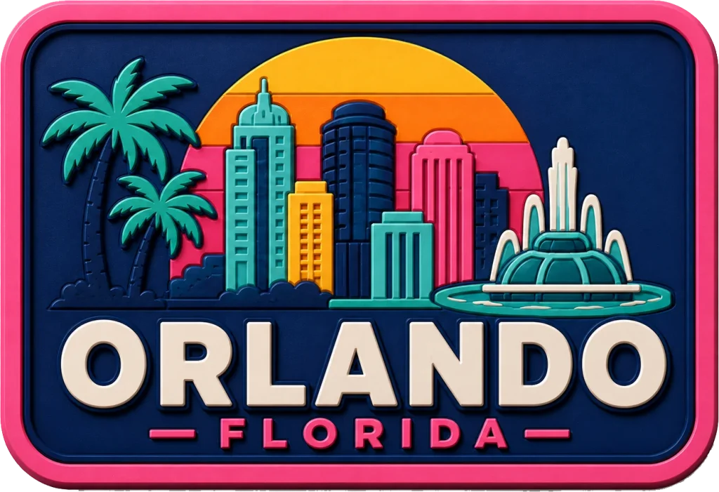 Orlando - Florida — Vibrant Layers 3D Magnet